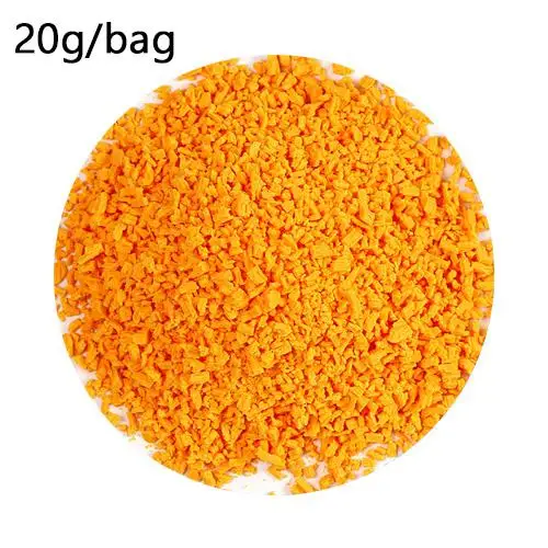 20g Orange 20 г/пакет Аддитивные амулеты поддельные спринклеры для наполнителя слизь поставки Diy для десерта, шоколада бисерная глина слизь торт украшения игрушки - Цвет: 20g Orange