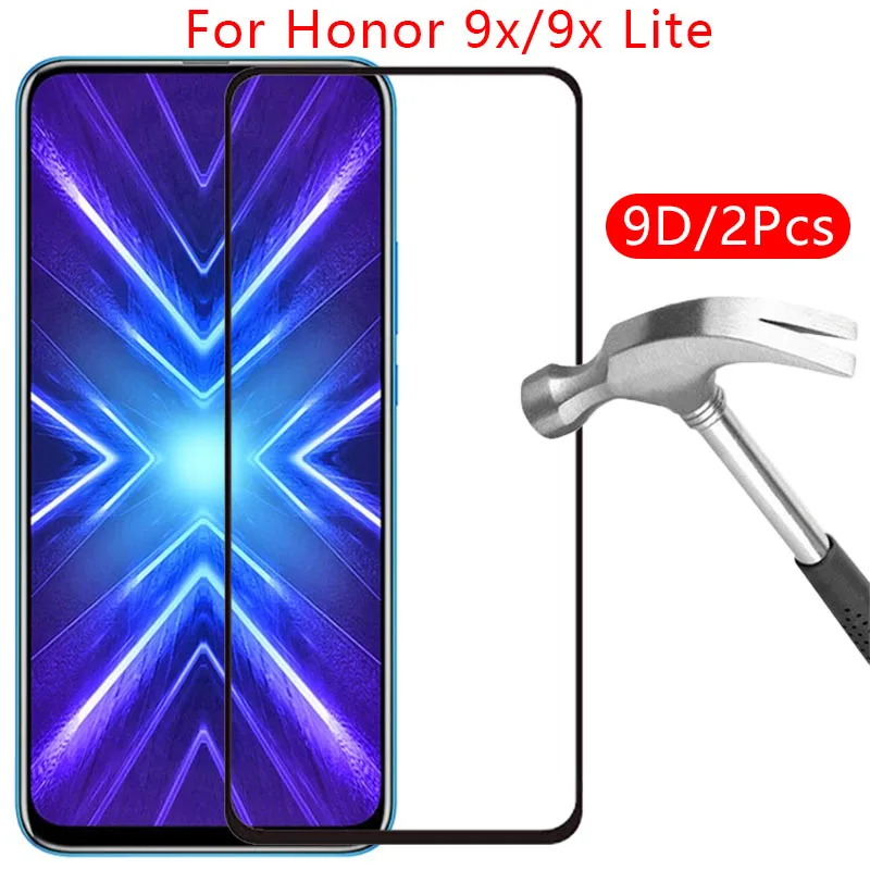 

9d protective tempered glass for huawei honor 9x pro lite premium screen protector on honer 9 x x9 9x light 9xlite 9xpro honor9x