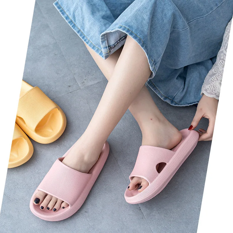

Women's 2021 Slippers Summer Indoor Home Slippers Bathroom Household Fashion Slipper Simple Platform Slippers Women