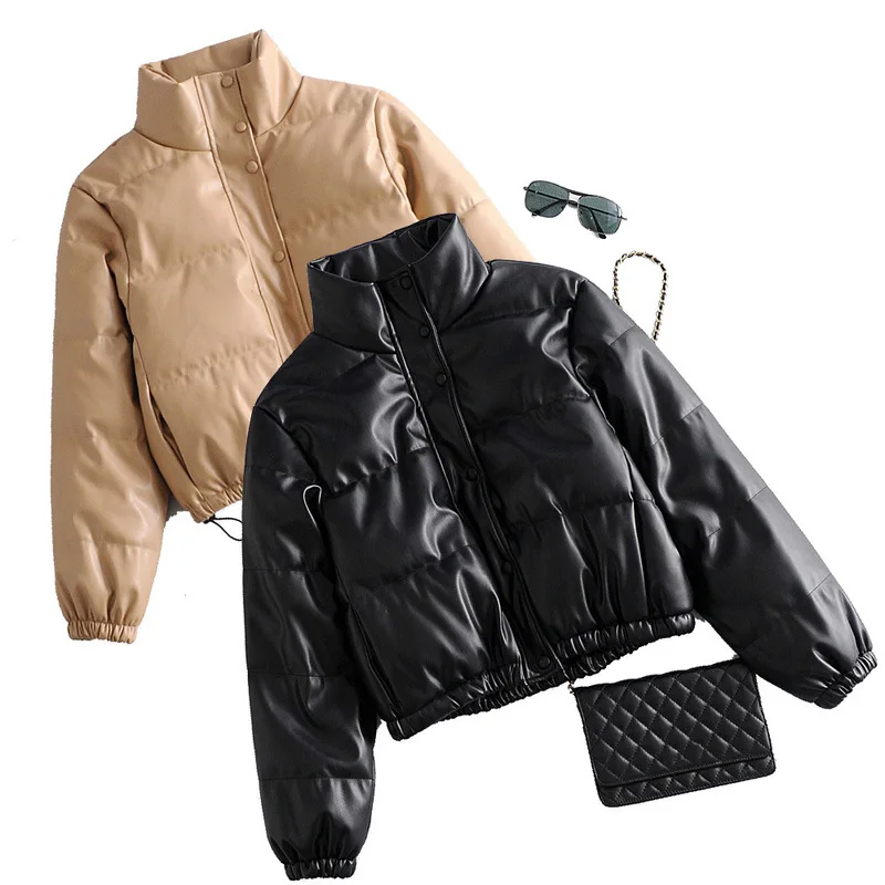 

Winter women Parkas coat 2020 Casual thicken Short Warm padded jackets Female solid colorful styled outwear snow jacket clothes