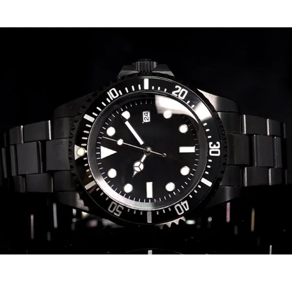 Часы мужские классические с металлическим циферблатом черные светящиеся на