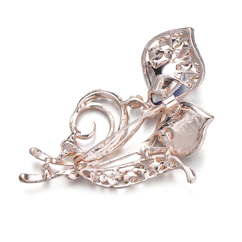 Женская винтажная брошка IYOE в современном стиле с кристаллами виде