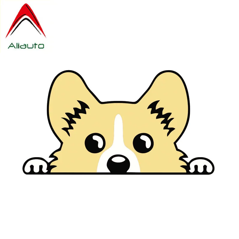 Aliauto прекрасная Автомобильная наклейка Pembroke Welsh Corgi Светоотражающая