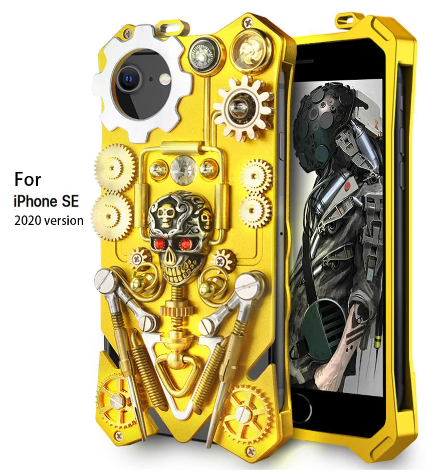 Для Iphone Se 2020 чехол для телефона 2nd Готический полностью металлический