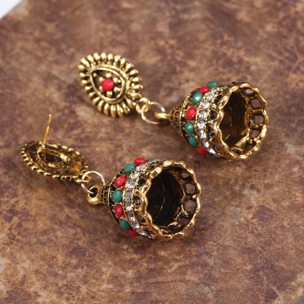 Кисточки Jhumka индийские этнические болливудские висячие серьги Модные ювелирные