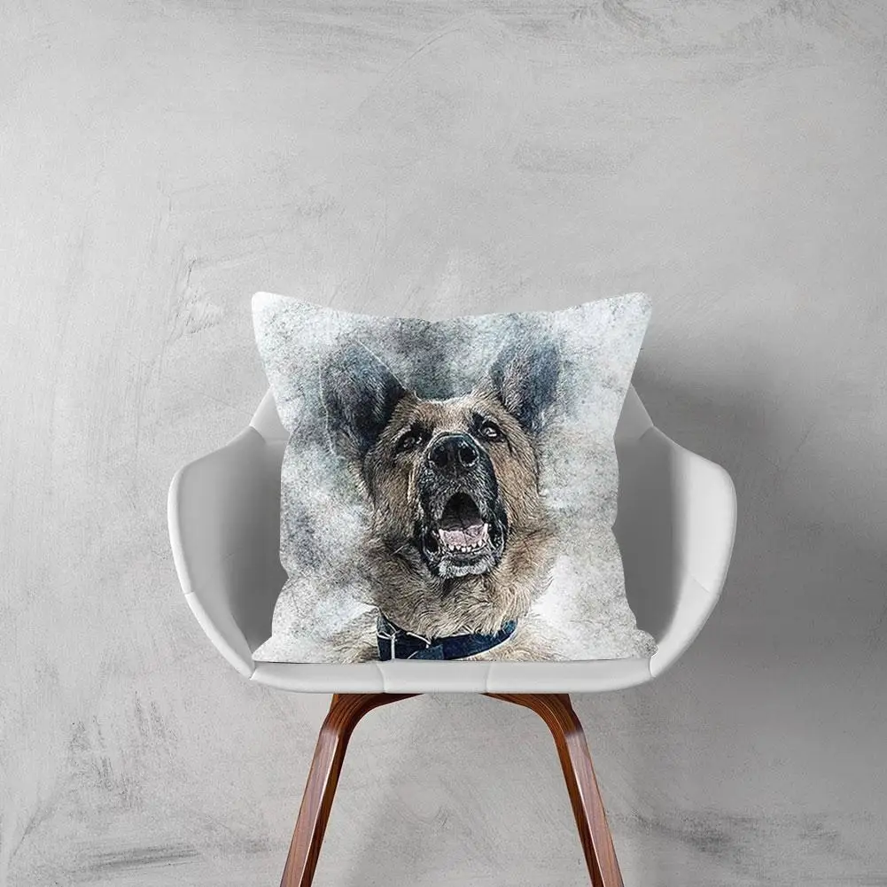 

45CM X 45CM Cartoon Animal Pillow Case Peach Skin Sofa Cushion Room Decoration Bedroom Home Fashion Seat Living Car X2N8 Co W3C7