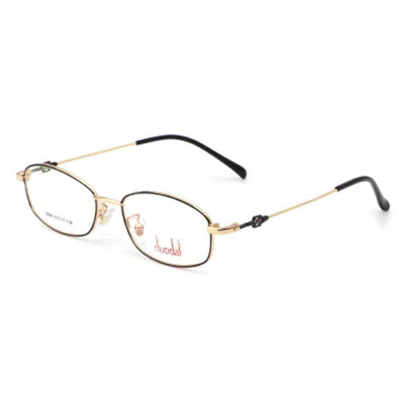 

T2894 элегантные женские бизнес-очки из платинового сплава, полная оправа, очки для близорукости, полые декоративные зеркальные ножки