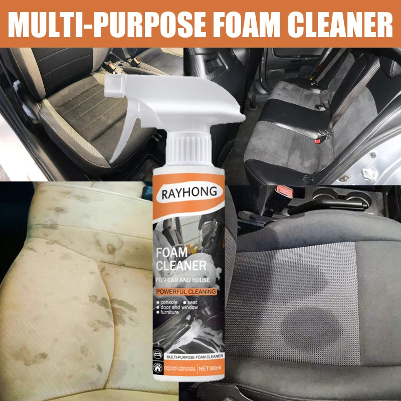 Car Interior Cleaning Agent Ceiling Cleaner Leather Flannel Woven Fabric Water-free Auto Roof Dash Tools | Автомобили и мотоциклы