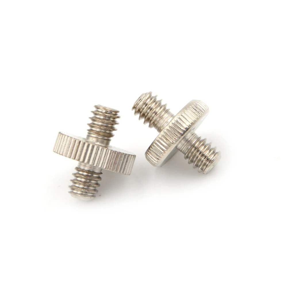 

Camera Accessories 1/4"Male to 3/8"Male Threaded Screw Convert Adapter For Camera Tripod Ballhead Double Male Screw Adapter 2pcs