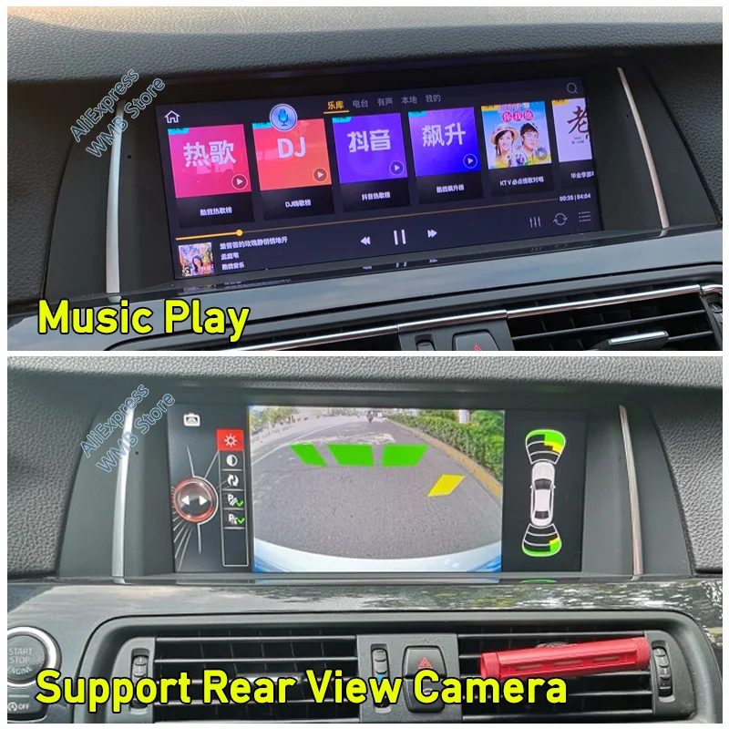 Автомобильный мультимедийный плеер Android 9 0 8 ядер 4 + 32 ГБ для BMW 5 Series F07 2013 ~ 2017