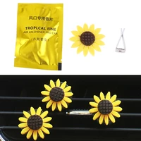1pc car stylish air outlet multiflora sunflower perfume clip air auto vent freshener perfume diffuser gift decor