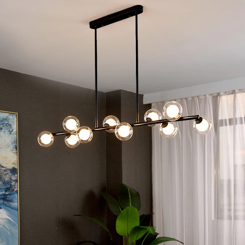 Подвесной светильник в скандинавском стиле креативный дизайн виде молекул лофта