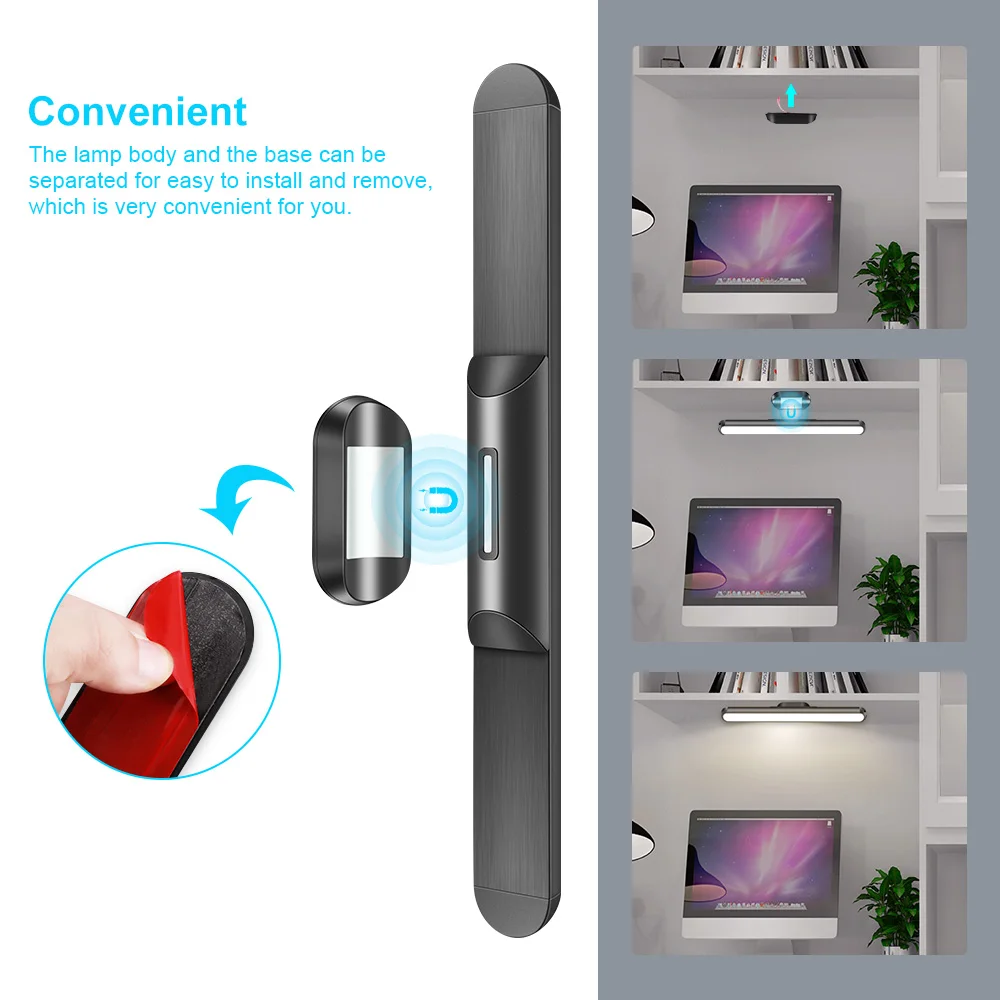 Светодиоды под шкаф Ночной светильник Кухня Спальня ing настенный с магнитной