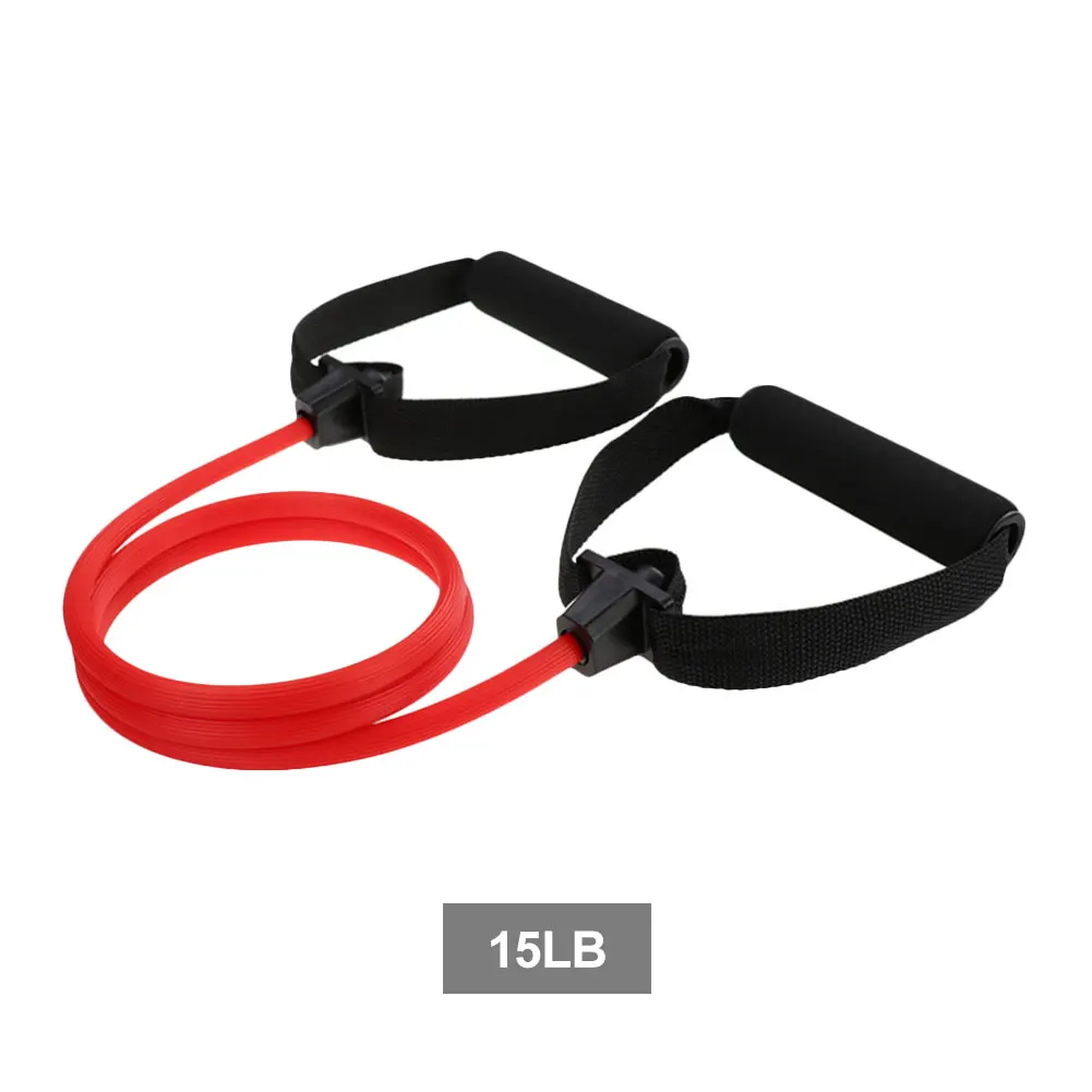 

5 Levels Resistance Bands with Handles Yoga Pull Rope Elastic Fitness Exercise Tube Band for Home Workouts Strength Training