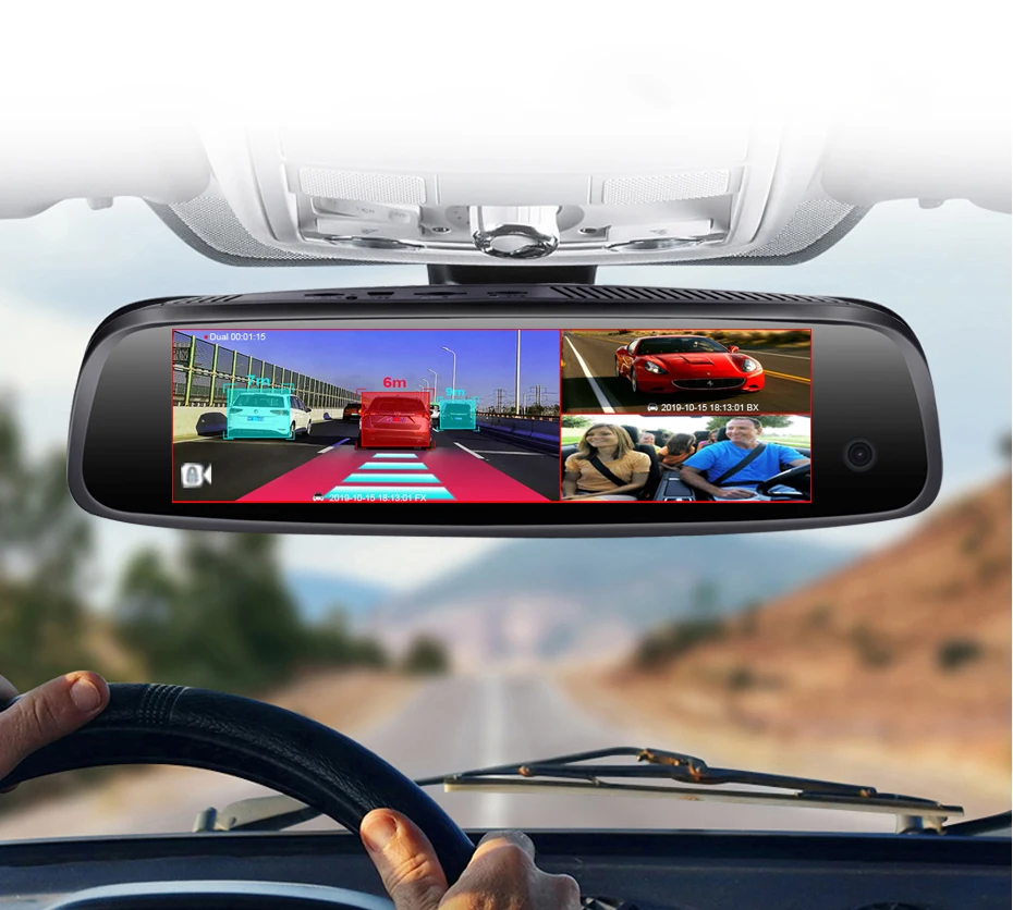 WHEXUNE 4G 3-канальный Автомобильный видеорегистратор ADAS Android зеркало заднего вида 1080P специальный кронштейн авто " DashCam камера для Uber такси Новинка 2+ 32GB