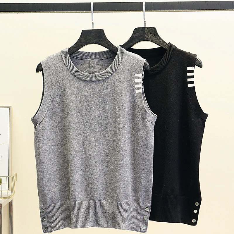 

Sweater Vest 2021 Autumn Winter Y2k Sweaters Winter Clothes Womens Tops Korea Fashion Kawaii Vintage Clothing Cute Knit Harajuku