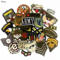 embroidered patches army military badges for clothes tactical iron on stickers diy decorative applique 30pcs lot