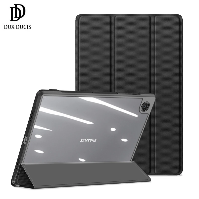 

For Samsung Galaxy Tab A8 2021 Dux Ducis Smart Ultra Thin Stand PU Leather Clear PC Flip Cover Galaxy Tab A8 Tablet Case