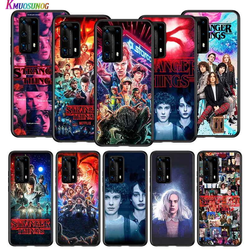 

Stranger Things for Huawei P40 P30 P20 P10 Pro Lite E Plus 4G 5G P9 P8 Lite P Smart Z S Plus Soft Black Phone Case