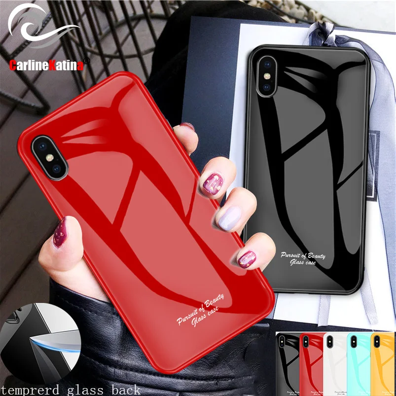 Дизайнерский закаленный стеклянный защитный чехол для iPhone 6 7 8 Plus X XS XR MAX |
