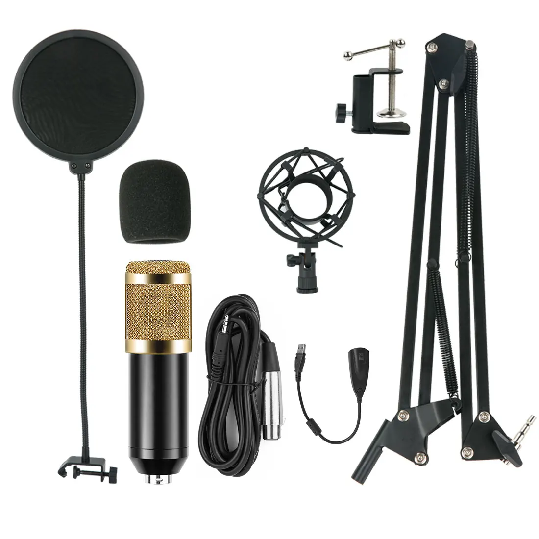 Конденсаторный микрофон BM800 профессиональный для записи BM 800 караоке Студийный