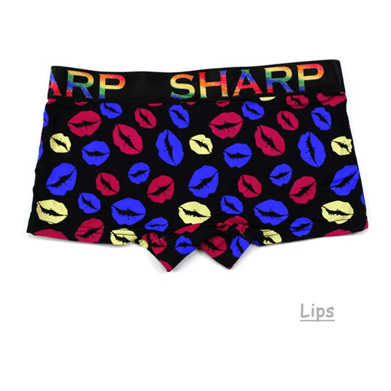 Для женщин трусы с принтом героями мультфильмов Ice Silk/нижнее белье FTM Trans Tomboy Les