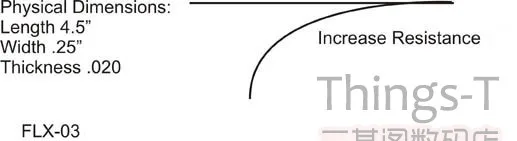 Гибкий модуль датчика изгиба 2 дюйма Ручная Электроника перчатка поддержка