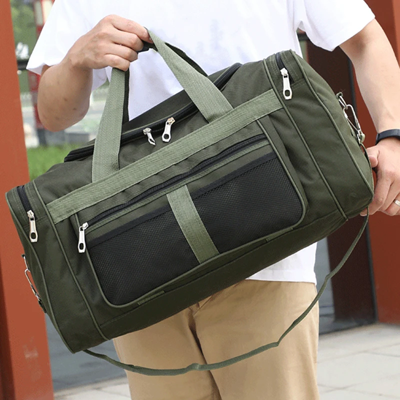 

New Storage Bag Women Large Capacity Outdoor Travel Bag Black Army Green Waterproof Portable Bag Wholesale