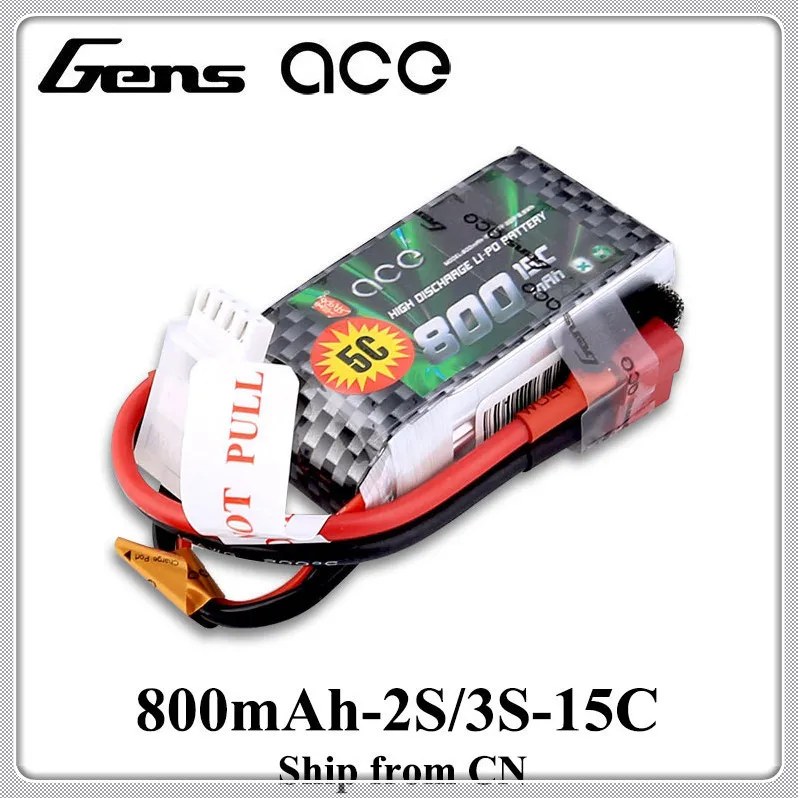 Батарейка Gens ace 11 1 В 800 мАч 2S 3S RC Quadcopter Deans разъем T для маленького вертолета Airplane