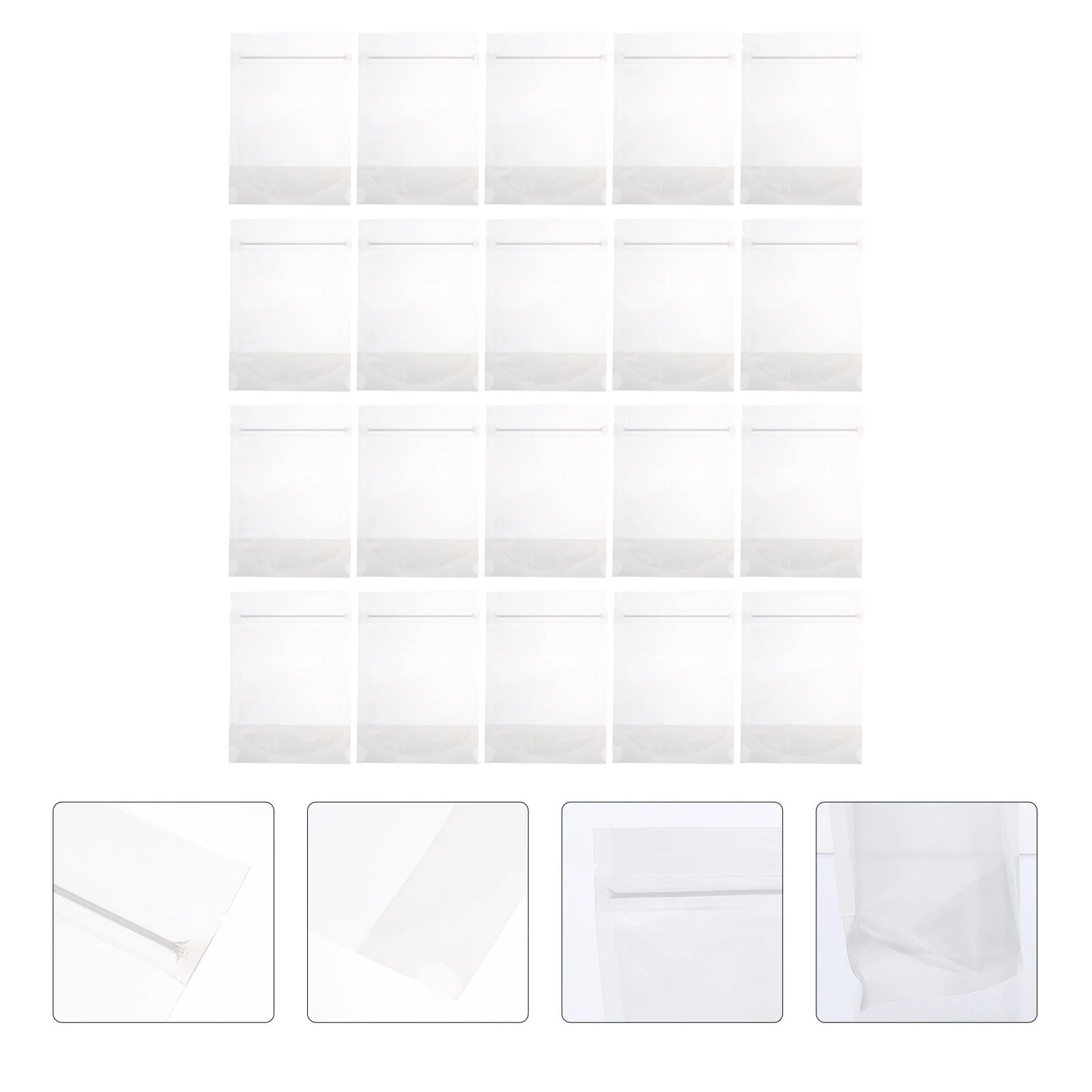 100pcs Self-Sealing Food Bags Portable Zipper Sealed Packaging Pouches | Дом и сад
