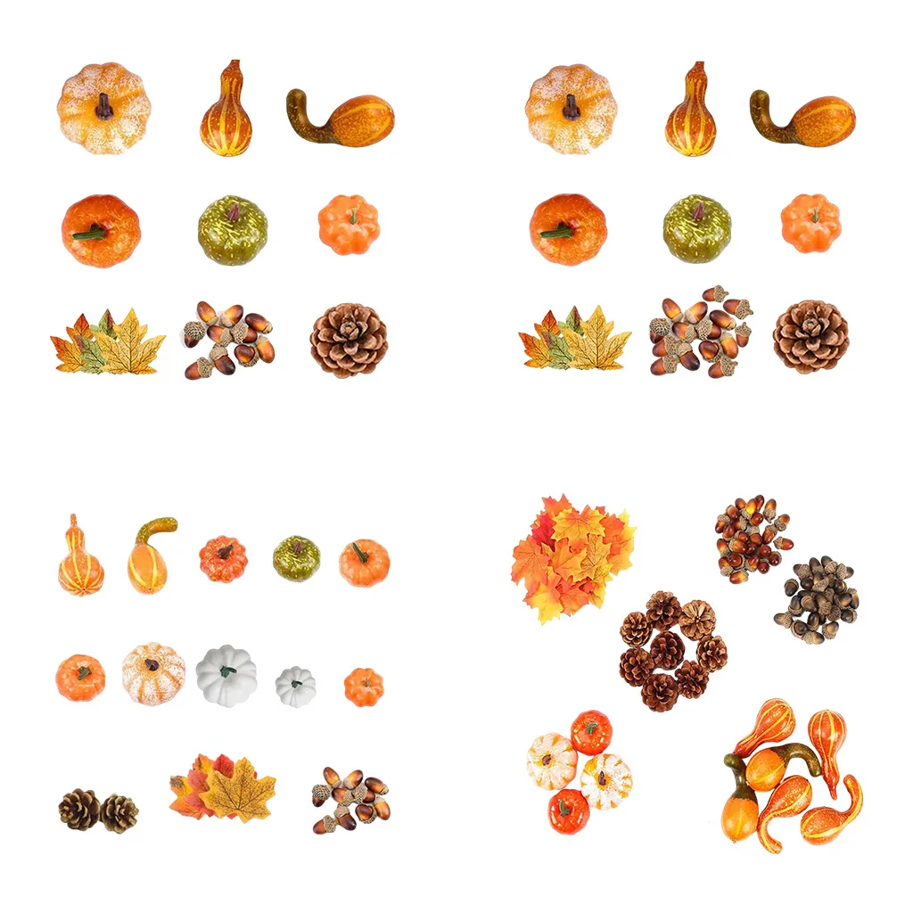 

Объемный искусственный сбор искусственной сосны на осень, свадьбу, День благодарения, сезонные праздничные украшения для сада и кухни