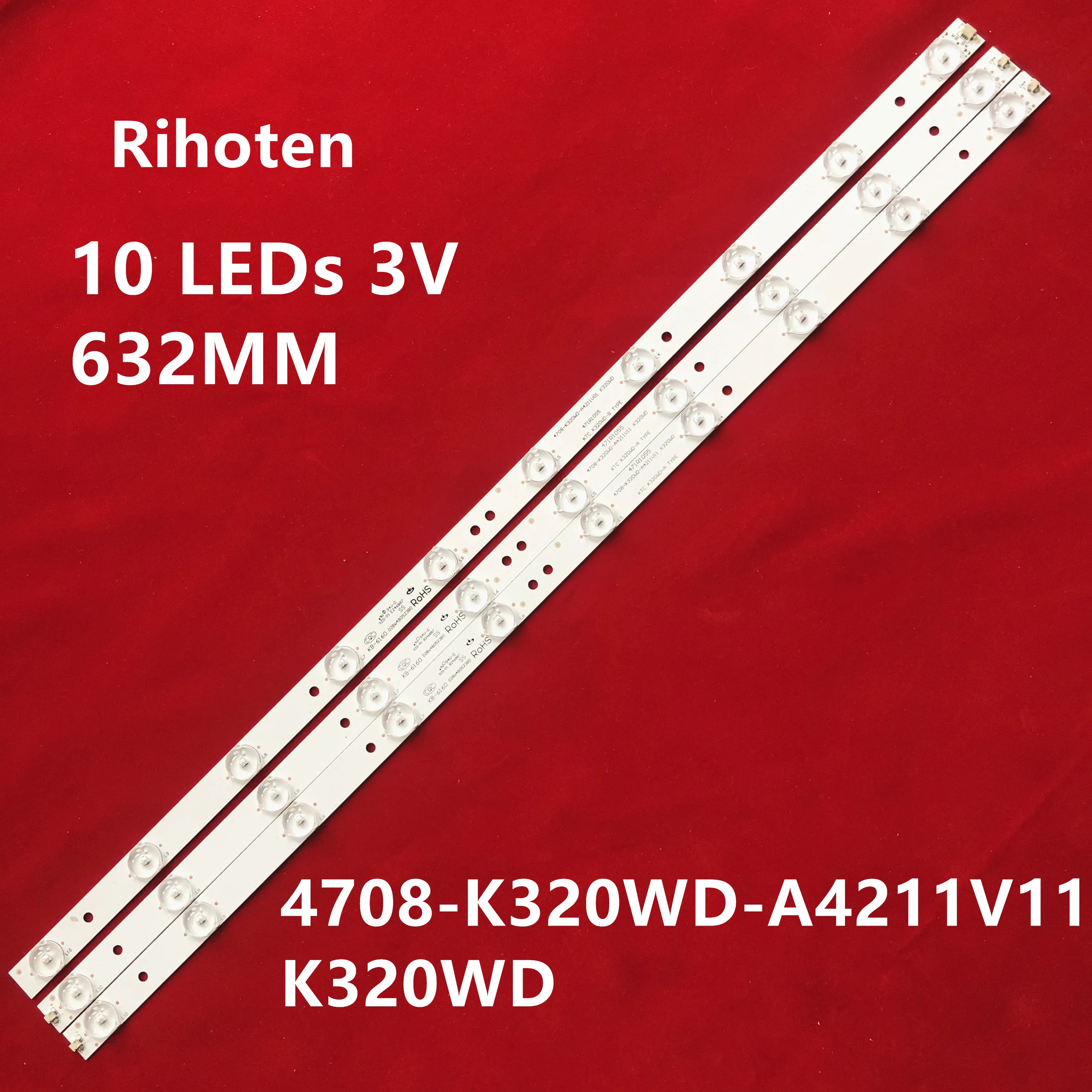 3 шт. Skyworth LE32D99 32E61HR TCL светильник бар 471R1055 4708 K320WD A4211V01 A4211V11K320WD|Светодиодные панели|