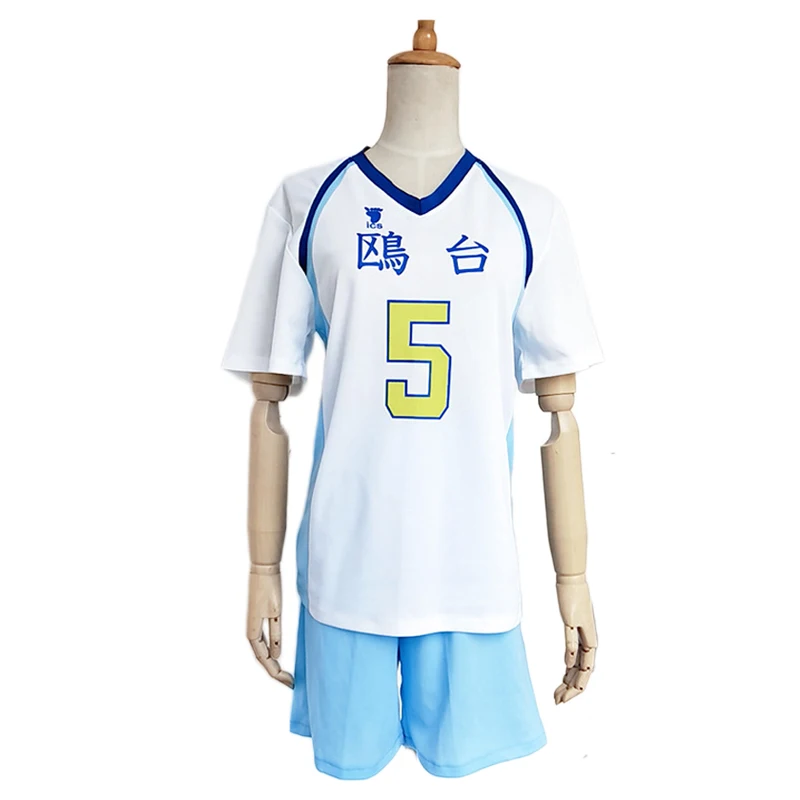 Haikyuu! Школьная форма из Кореи Hoshiumi футболка шорты костюм для косплея Джерси