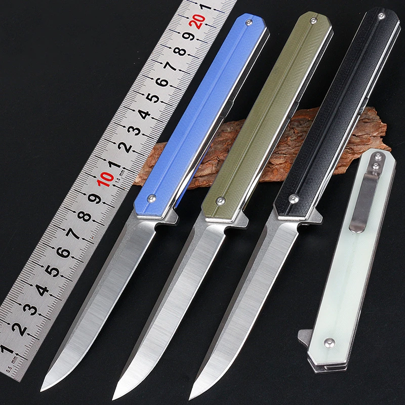 Походный складной нож четырехцветный командир Многофункциональный 5cr13 лезвие G10