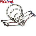 816243545128 бит WS2812B 5050 пикселей светодиодные круглые кольцевые адресные RGB светодиодные модули DC5V SK6812 WS2812 RCmall