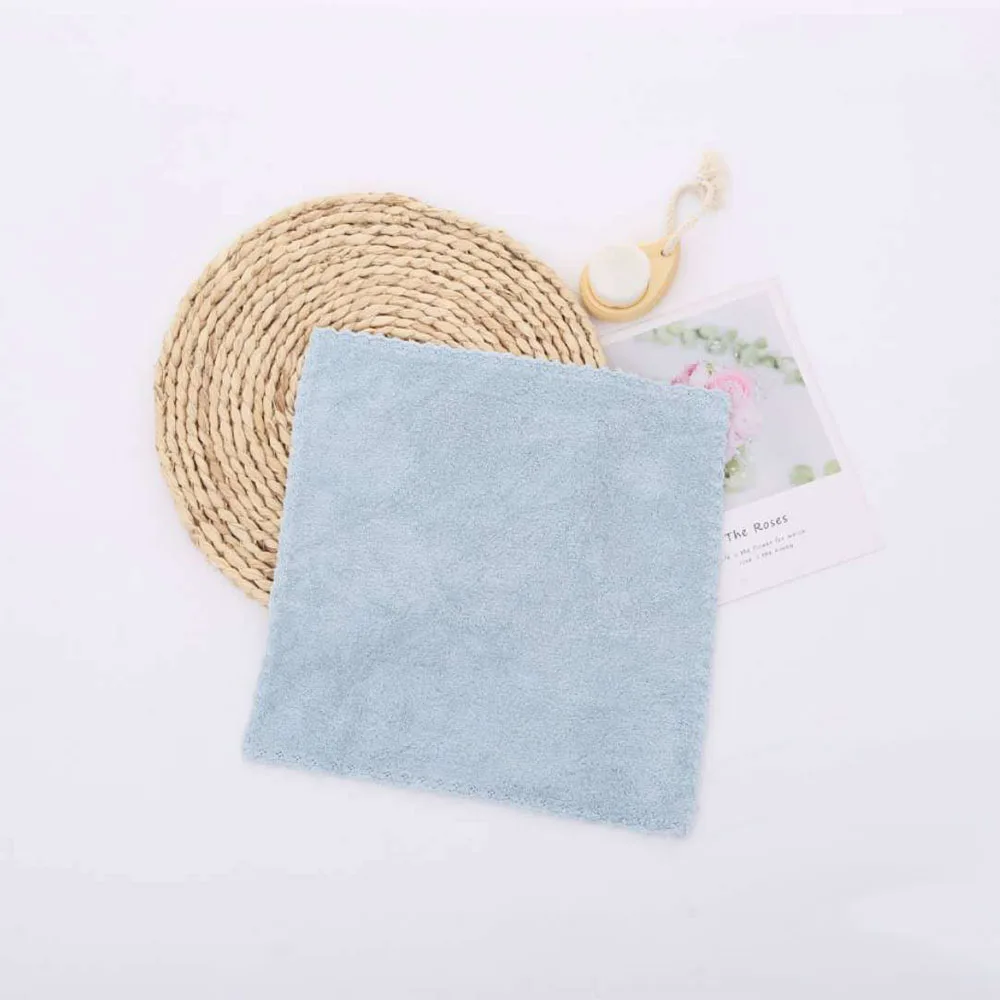 

Thicker Kitchen Cleaning Rag Absorbent Scouring Pad Rag Home Microfiber Towels Tableware Non-stick Oil Cleaning Wiping Towel