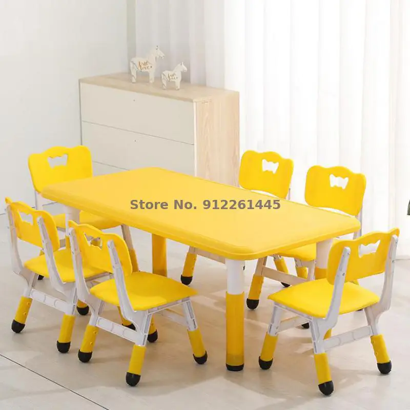 Набор детских столов и стульев для детского сада детский игрушечный стол