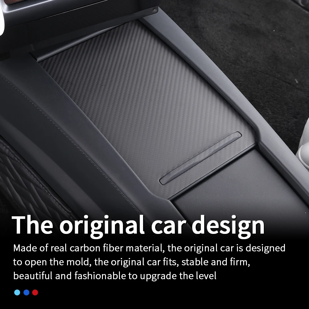 Аксессуары для tesla model s x carbon 2018 центральная консоль интерьер из углеродного