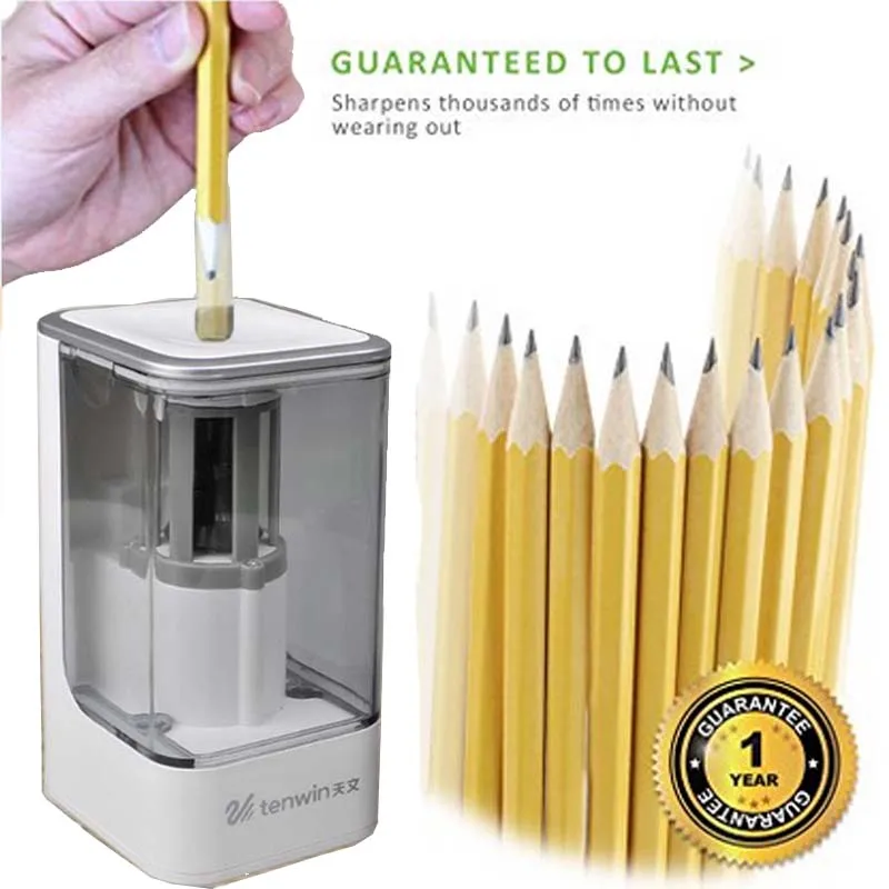 TENWIN Новая автоматическая электрическая точилка для карандашей 60T8006