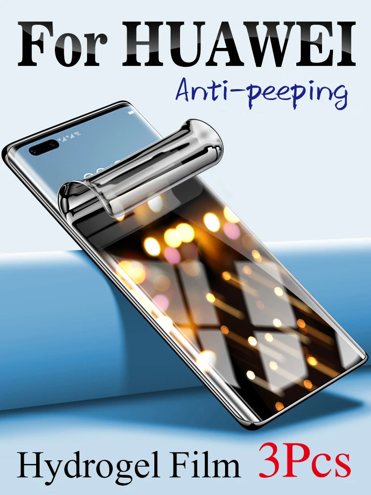 

P50 Pro Anti-Peeping Screen Protector For Huawei Mate 40Pro+ 30Pro Privacy Hydrogel Film P40Pro P30 Soft Honor50Pro 60Pro Magic3