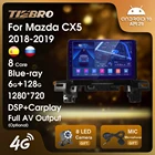 Автомагнитола TIEBRO, 2DIN, Android 2018, для Mazda CX5 2019, автомобильный мультимедийный проигрыватель с IPS-экраном, синим лучом, Carplay DSP