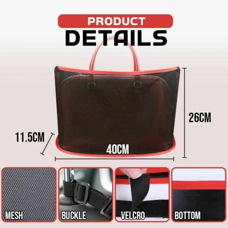 

Car Net Pocket Handbag Holder Organizer Seat Side Storage Mesh Net Bag For Car Accessories Interior Decoration Net Handbag