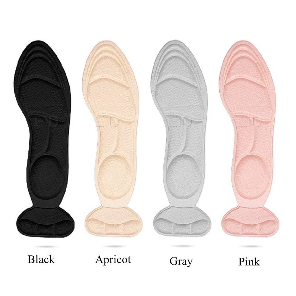 

4D Memory Foam Comfort Breathable Women's Fashion Insoles Massage High-heeled Shoes Insoles Anti-slip Plantar Fasciitis Pad HOT