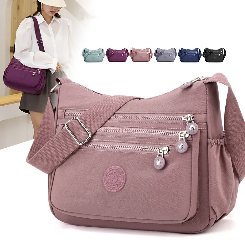 

2022 Women's Messenger Mommy Shoulder Bag Polyester Fashion Cosmetic Bag Simple and Versatile Handbag Crossbody Bag for Women