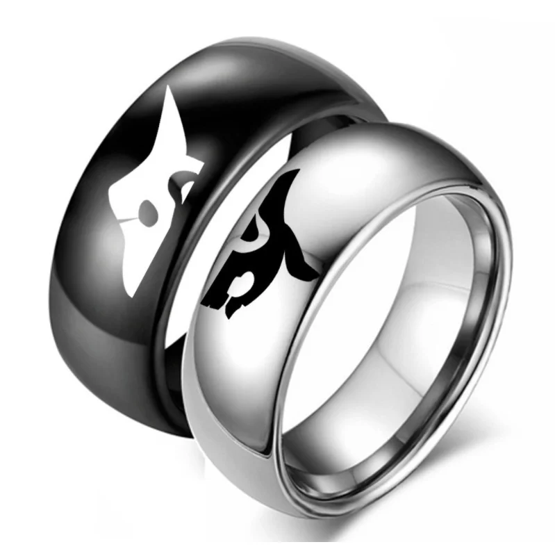 League of Legends Eternal Hunters Couple Rings Never One Without the Other Lover Rings for Couples image 2