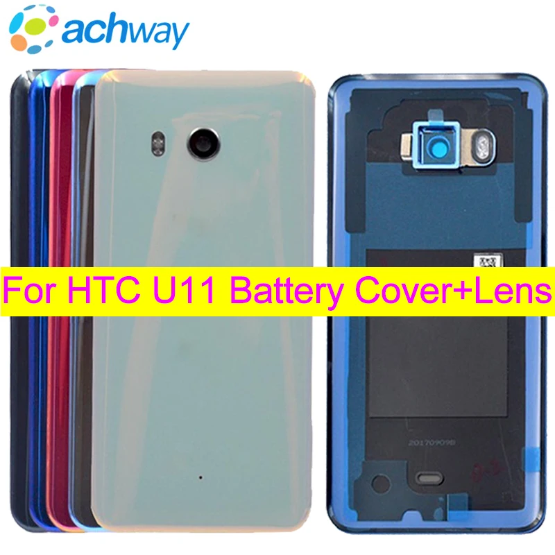 

6.0"For HTC U12+ U12 Plus Back Battery Cover Case+Camera Frame+Glass Lens+Flash For U11 Plus Rear Door Housing U11 Battery Cover