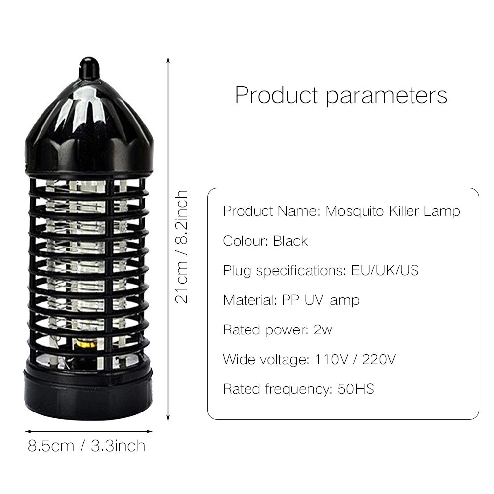 Creative Electric UV Mosquito Killer Lamp Fly Bug Repellent LED Anti Light Pest Control Insect Repeller For Home | Лампы и освещение