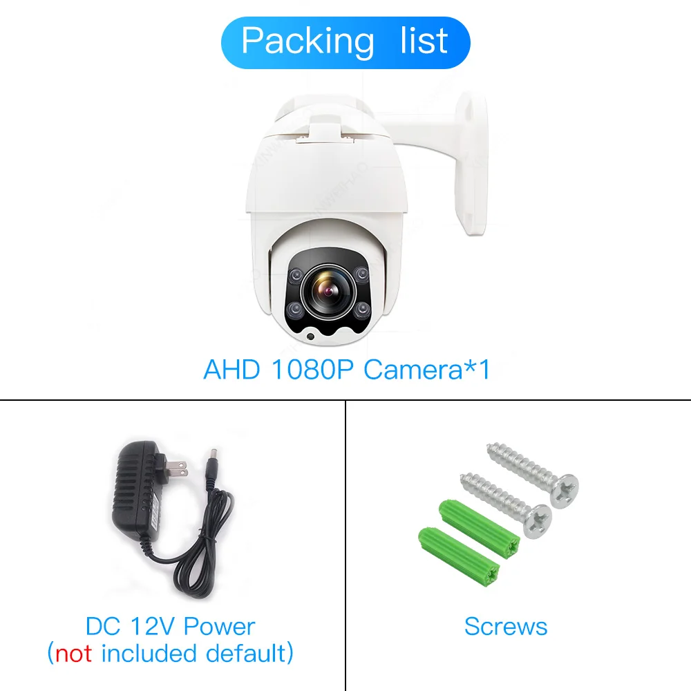 Купольная инфракрасная камера видеонаблюдения 1080P AHD ночного видения PTZ с