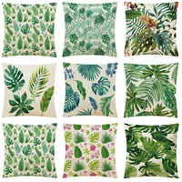 tropical plant series home cotton hemp pillow case car pillow sofa pillow cushion