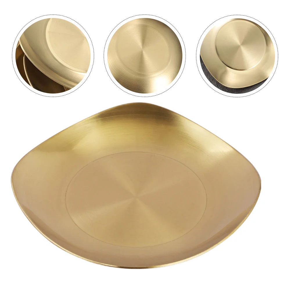 

1 шт., обеденная тарелка из нержавеющей стали